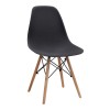 Nova Megapap PP dining chair in black color 46x51x80cm.