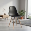 Nova Megapap PP dining chair in black color 46x51x80cm.