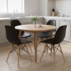 Nova Megapap PP dining chair in black color 46x51x80cm.