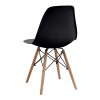 Nova Megapap PP dining chair in black color 46x51x80cm.