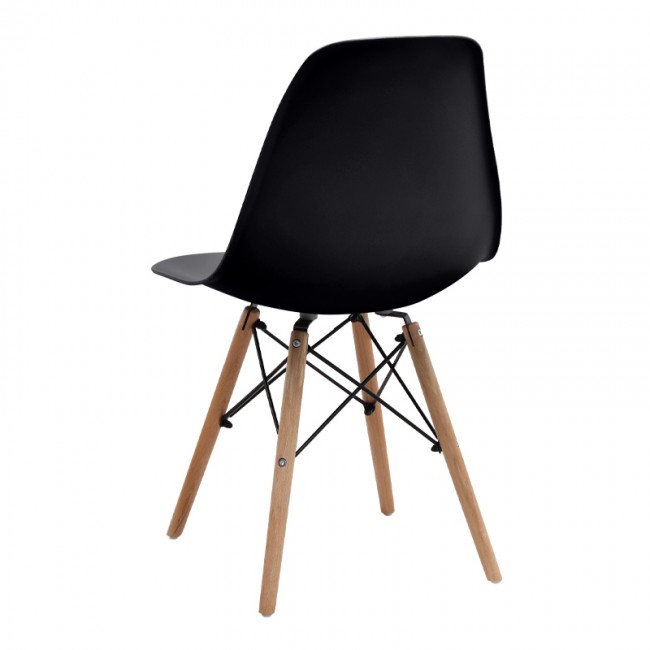 Nova Megapap PP dining chair in black color 46x51x80cm.