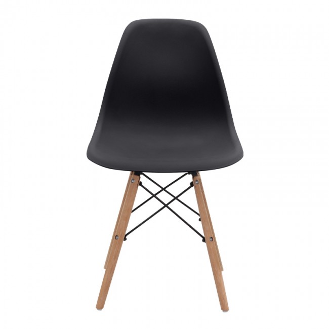 Nova Megapap PP dining chair in black color 46x51x80cm.