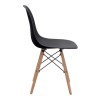 Nova Megapap PP dining chair in black color 46x51x80cm.