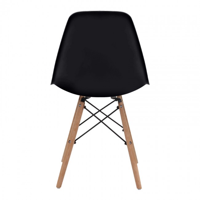 Nova Megapap PP dining chair in black color 46x51x80cm.