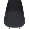 Nova Megapap PP dining chair in black color 46x51x80cm.