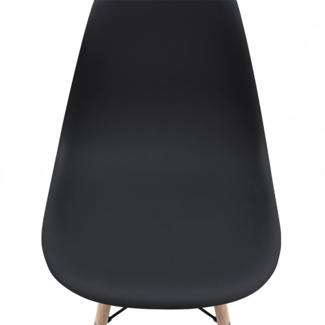 Nova Megapap PP dining chair in black color 46x51x80cm.