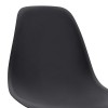 Nova Megapap PP dining chair in black color 46x51x80cm.