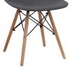 Nova Megapap PP dining chair in black color 46x51x80cm.