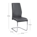 TULIP Chair Pu Black
