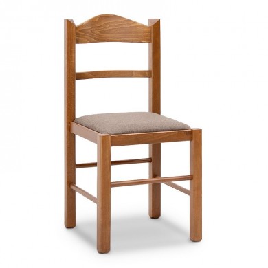 Virginia Megapap dining chair in solid beech wood walnut color 42,5x42,5x88cm.