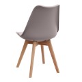Viva Megapap PP - PU dining chair in cappuccino color 48.5x54x80cm.