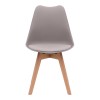 Viva Megapap PP - PU dining chair in cappuccino color 48.5x54x80cm.