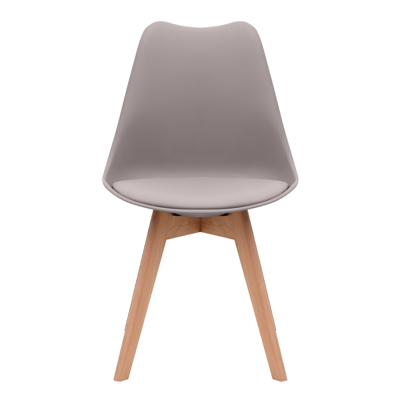 Viva Megapap PP - PU dining chair in cappuccino color 48.5x54x80cm.