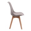 Viva Megapap PP - PU dining chair in cappuccino color 48.5x54x80cm.