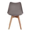 Viva Megapap PP - PU dining chair in cappuccino color 48.5x54x80cm.