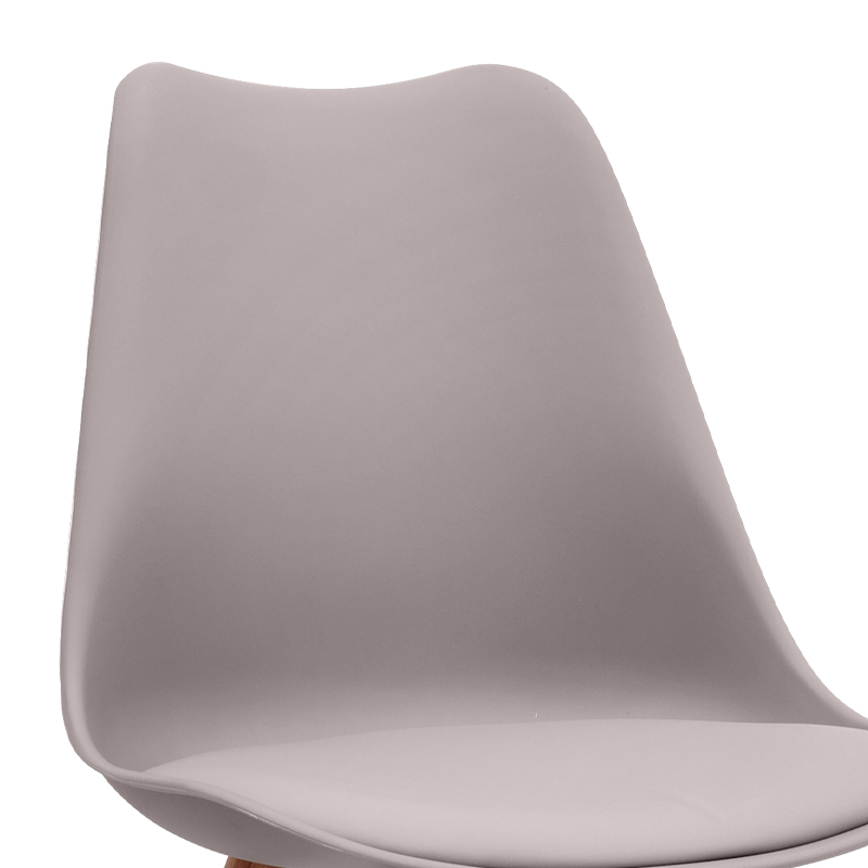 Viva Megapap PP - PU dining chair in cappuccino color 48.5x54x80cm.