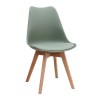 Viva Megapap PP - PU dining chair in green color 48.5x54x80cm.