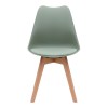 Viva Megapap PP - PU dining chair in green color 48.5x54x80cm.