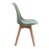Viva Megapap PP - PU dining chair in green color 48.5x54x80cm.