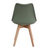 Viva Megapap PP - PU dining chair in green color 48.5x54x80cm.