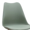 Viva Megapap PP - PU dining chair in green color 48.5x54x80cm.