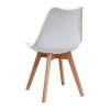 Viva Megapap PP - PU dining chair in white color 48.5x54x80cm.