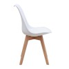 Viva Megapap PP - PU dining chair in white color 48.5x54x80cm.