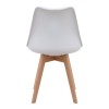 Viva Megapap PP - PU dining chair in white color 48.5x54x80cm.