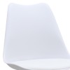 Viva Megapap PP - PU dining chair in white color 48.5x54x80cm.