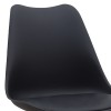 Viva Megapap PP - PU dining chair in black color 48.5x54x80cm.