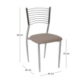 VIVIAN Chair, Pvc Cappuccino