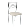 Vivian Pvc chair in cream color 40x44x83cm.