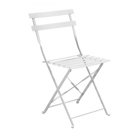 ZAPPEIOU Pantone Folding Chair Metal White