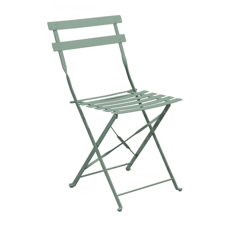 ZAPPEIOU Pantone Folding Chair Metal Sandy Green 5635C