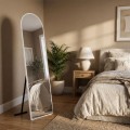 Agalu Megapap melamine floor and wall mirror in white color 40x150cm.