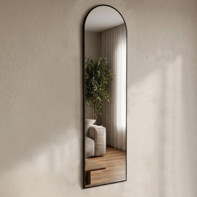 Καθρέπτης δαπέδου - τοίχου Agalu Μegapap χρώμα sencron black 40x150εκ.