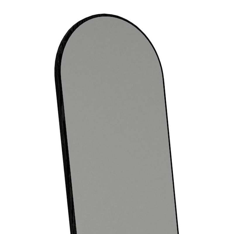 Agalu Megapap melamine floor and wall mirror in sencron black color 40x150cm.