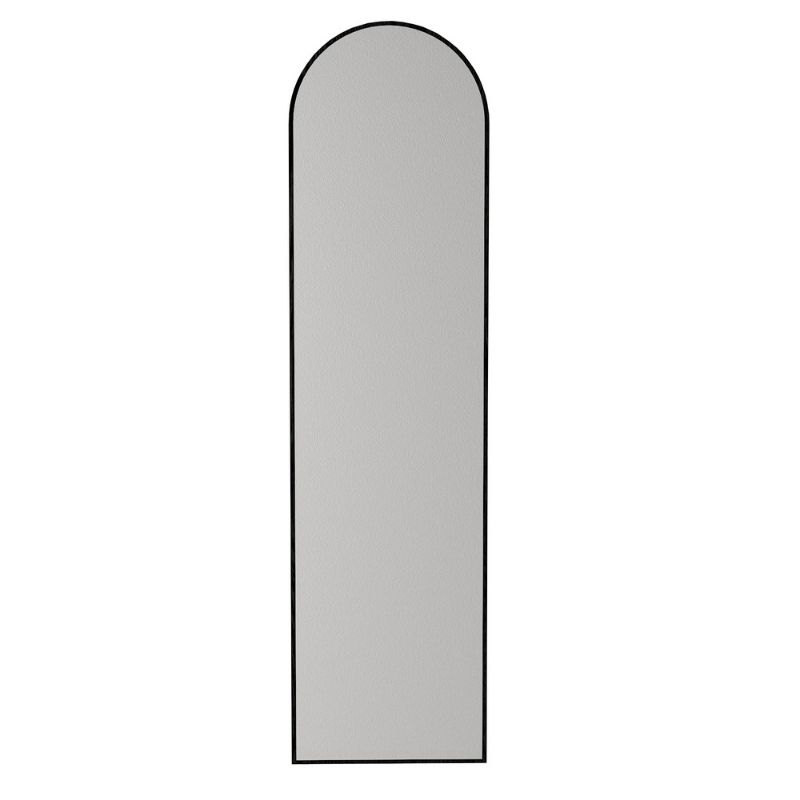 Agalu Megapap melamine floor and wall mirror in sencron black color 40x150cm.
