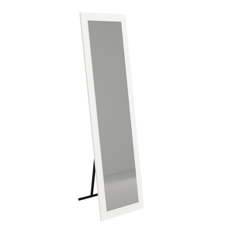 Lalu Megapap melamine floor and wall mirror in white color 40x150cm.