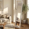 Lalu Megapap melamine floor and wall mirror in white color 40x150cm.