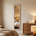 Lalu Megapap melamine floor and wall mirror in travertine color 40x150cm.