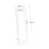 Καθρέπτης δαπέδου - τοίχου Lalu Μegapap χρώμα travertine 40x150εκ.