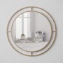 Bubble Megapap aluminium wall mirror in gold color 57x2x57cm.