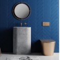 Bubble Megapap aluminium wall mirror in gold color 57x2x57cm.
