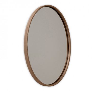 Cloudy Megapap wooden mirror in walnut color 45x4x60cm.