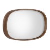 Cloudy Megapap wooden mirror in walnut color 55x4x38cm.