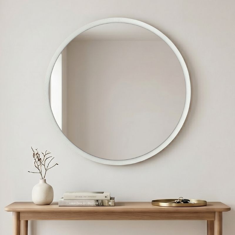 Glob Μegapap melamine mirror in white color 59x2x59cm.