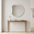 Glob Μegapap melamine mirror in white color 59x2x59cm.