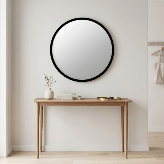 Glob Μegapap melamine mirror in black color 59x2x59cm.