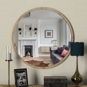 Καθρέπτης τοίχου Glob Μegapap χρώμα sapphire oak 59x2x59εκ. Καθρέπτης τοίχου Glob Μegapap χρώμα sapphire oak 59x2x59εκ.